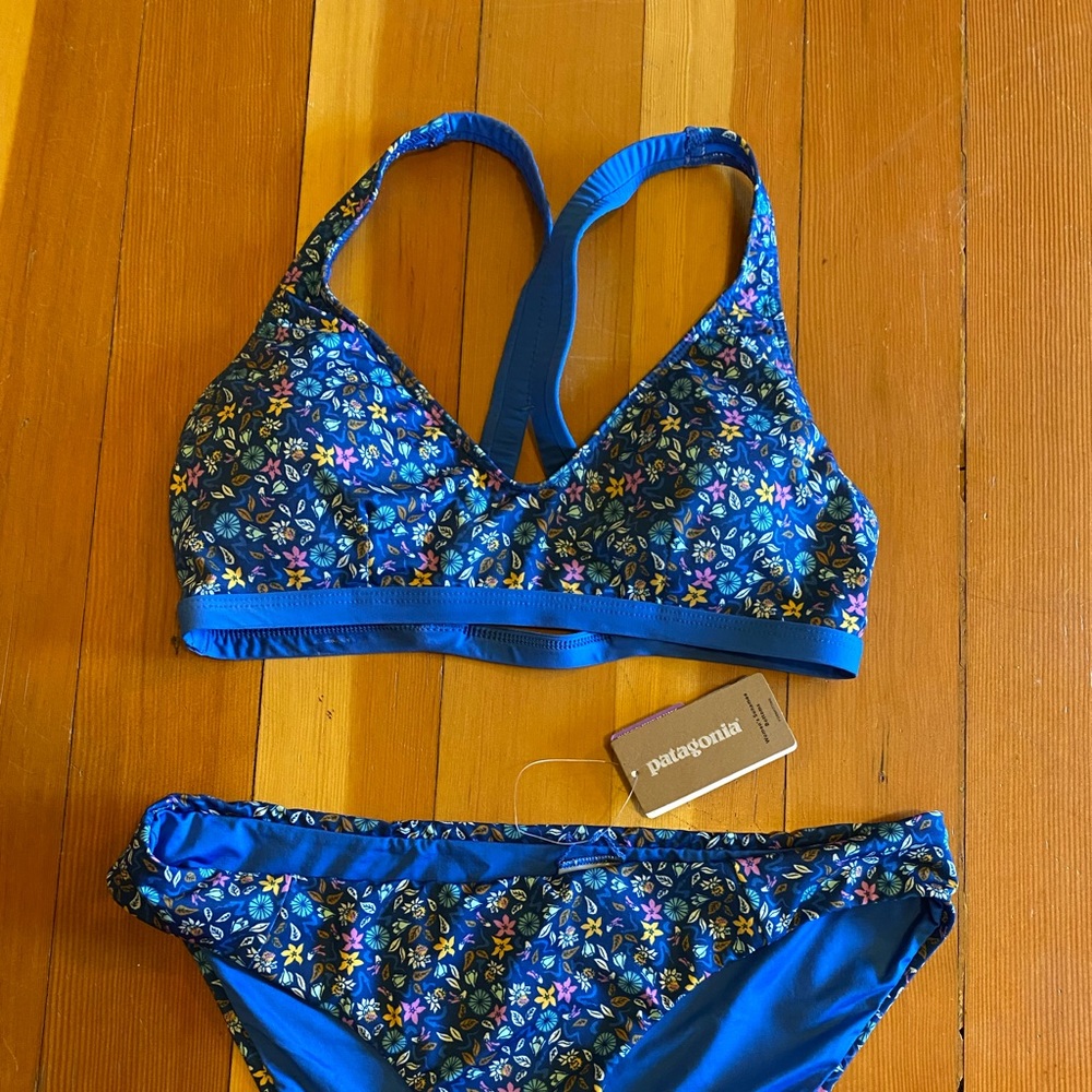 Patagonia bathing suit, bottoms new, top EUC